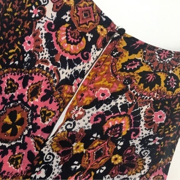 H&M Abstract Floral Mix Print Boho Jumpsuit Size 6 - Picture 8 of 10